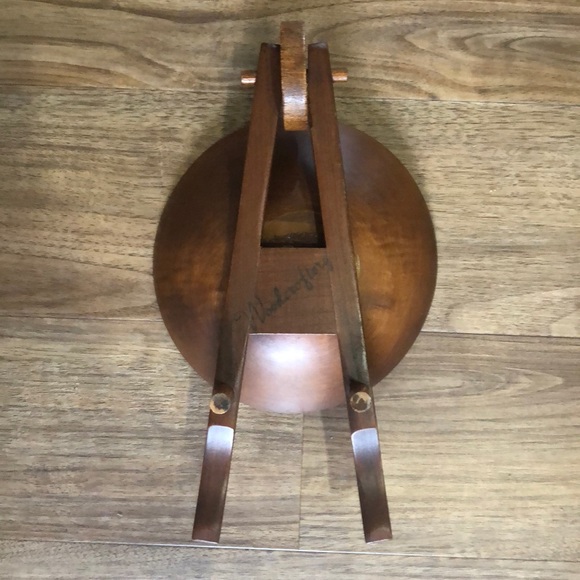 Vintage Wooden Wheelbarrow Nut Bowl/Dish - Picture 4 of 12